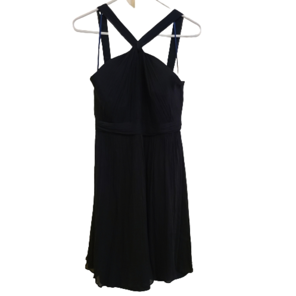 J Crew 100% Silk Halter Twist Dress